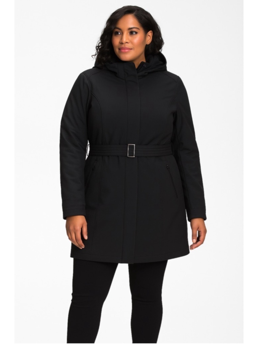 The North Face TNF Apex Primaloft Black Softshell Parka Winter Coat Women’s XL